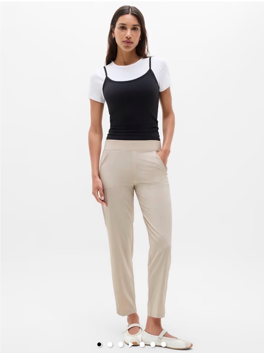 NWT Athleta Brooklyn Mid Rise Ankle Pant - size 4